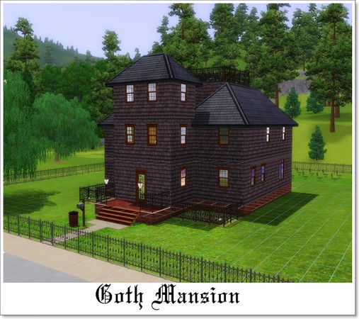 Sims 3 — The Goth Manor TS2 by AnnieBoo — From The Sim 2 to The Sims 3