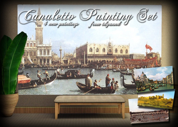 Sims 3 — Canaletto Painting Set by tdyannd — CC by tdyannd for TSR