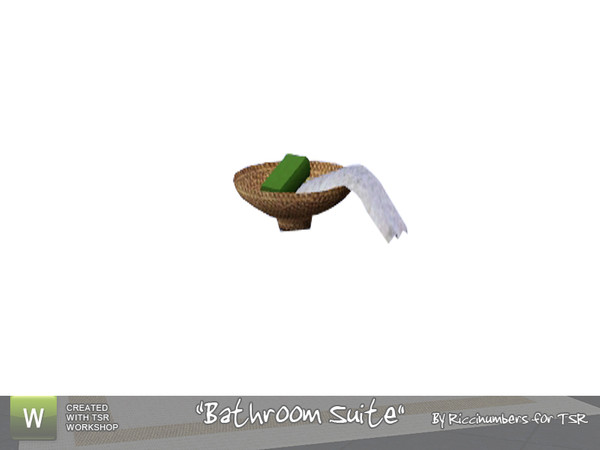 Sims 3 — Bathroom Suite Soap Dish by TheNumbersWoman — Just a small bit of Bathroom Clutter for you to look at. By
