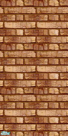 Sims 2 — cracked brown by skinflin — old de-stressed bricks..tsraa
