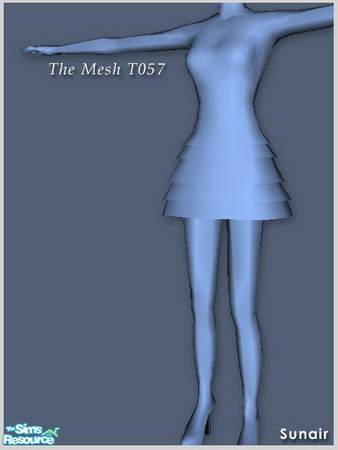 Sims 2 — Sunair Fashion T057 by Sunair — The MESH file of Sunair Fashion T057. 