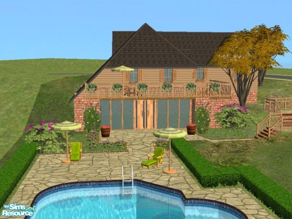 Sims 2 — Bavarian House 2 by SimSylvia40 — 