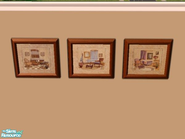 Sims 2 — Victorian Bath Paintings II by drewsoltesz — A recolour of the Sim 2 original object "The Meaning of