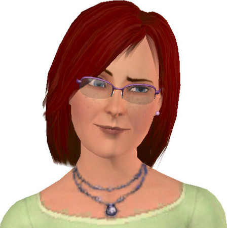 Sims 3 — Hadewych Vos by Hadewych — Alter ego - a few decades younger - with added freckles, I always wanted freckles :D