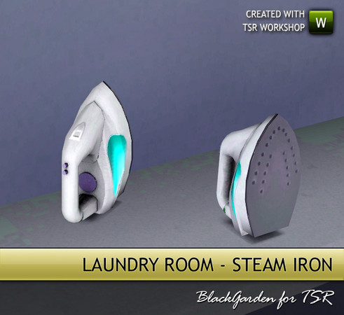 Sims 3 — Steam Iron - Standby Mode by BlackGarden — A steam iron in standby mode, ready for action at any minute.