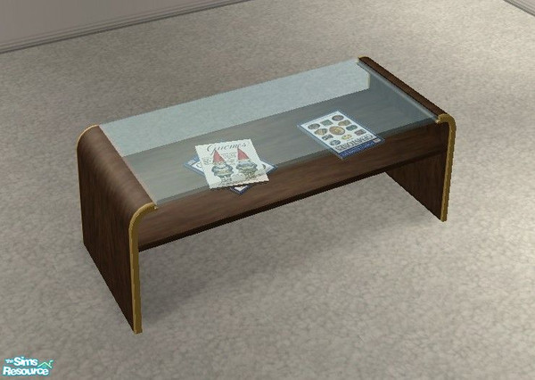 Sims 2 — Imperial Living - Coffee Table by Riverwillows — Regal living room set, in royal purples and gold trim. Meshes