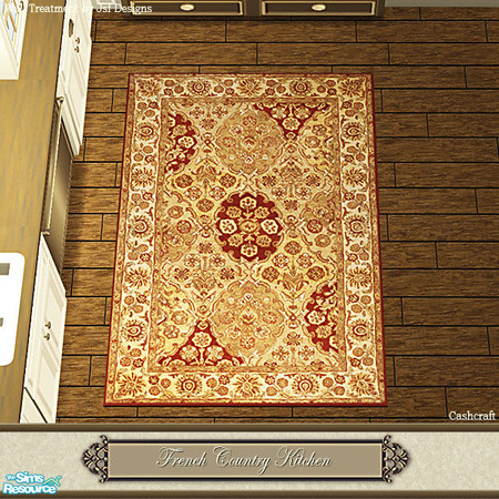 Sims 2 — French Country Kitchen - 3x4rug Recol by Cashcraft — This is a set recolor of the Traditional Inspired Kitchen