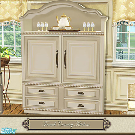 Sims 2 — French Country Kitchen - Hutch Recol by Cashcraft — This is a set recolor of the Traditional Inspired Kitchen