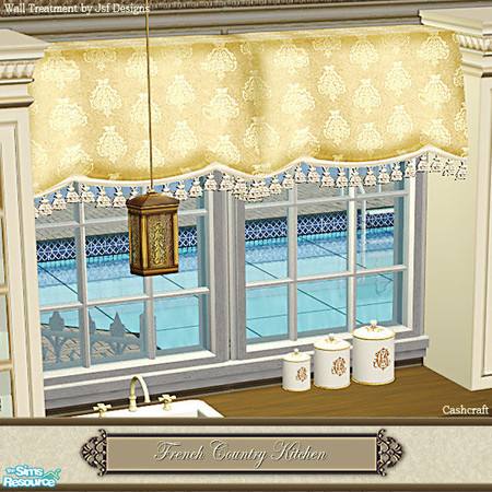 Sims 2 — French Country Kitchen - Valance Gold Recol by Cashcraft — This is a set recolor of the Traditional Inspired