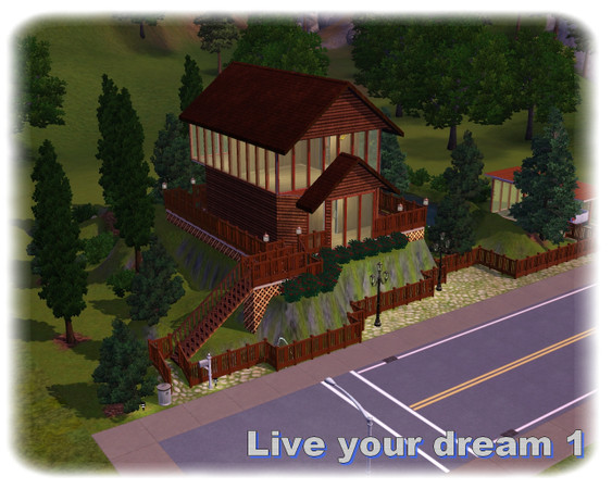 Sims 3 — Live your dream 1 by _Katy_ — This is my 1st house for sims i started build in sims 3 so i hope ull like it ^^