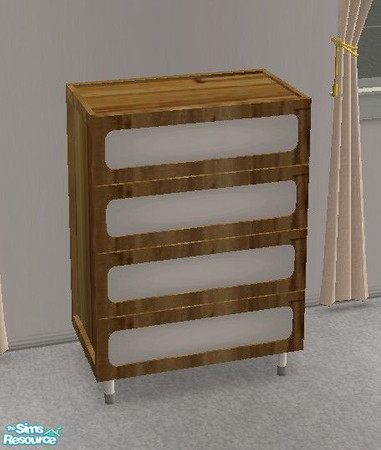 Sims 2 — Child\'s Play Bedroom - Dresser by Riverwillows — Cute bedroom featuring nostalgic scenes of kids at play.