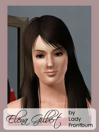Sims 3 — Elena Gilbert (Nina Dobrov) by LadyFb by LadyFrontbum — My first attempt at Elena Gilbert of The Vampire