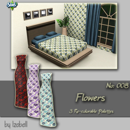 Sims 3 — Flower 008 by Izobell by izobell — This pattern can be found in theme. Enjoy and thanks for downloading.