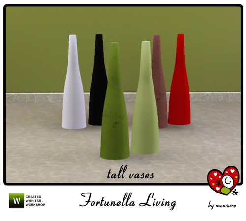 Sims 3 — Fortunella Living Tall Vases by mensure — Fortunella Living Tall Vases by mensure.