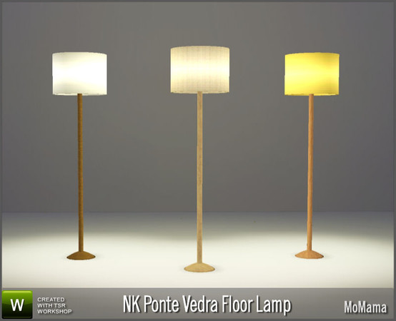 Sims 3 — NK Ponte Vedra Floor Lamp by MoMama — A cozy light for your Sims to read by. By MoMama. TSRAA.