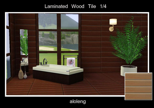 Sims 3 — Laminated Wood One Fourth by aloleng — Laminated Wood One Fourth by aloleng at TSR. Same as the collection of