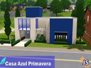 Sims 3 — Blue House  by JandrOcresS — Casa Azul es una ca veraniega - primaveral que os guste Espre