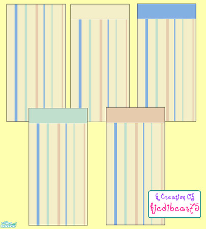 Sims 2 — Beige Stripes #1  $1 wallpapers by hiedibear75 — These $1 wallpapers are not only economical but practical as
