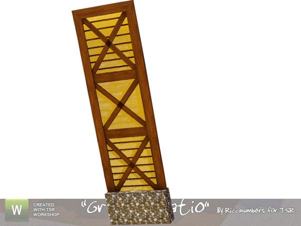 Sims 3 — Graham Patio Wall by TheNumbersWoman — Some decorative wall to give your patio that Living Outdoors look. By
