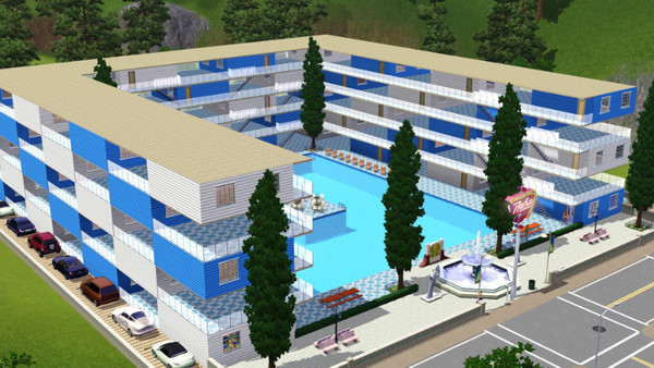 Sims 3 — Two Collors Hotel by jsnet — Jsnet.com.br
