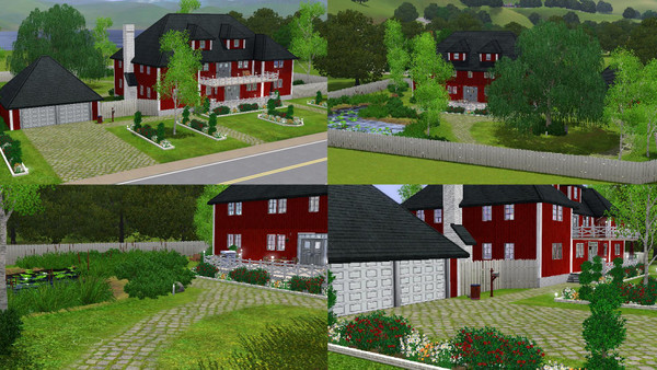 Sims 3 — Saga - 5br, 3.5ba by Flexina — Swedish house, for the big family. Big back yard to enjoy being outdoors. The