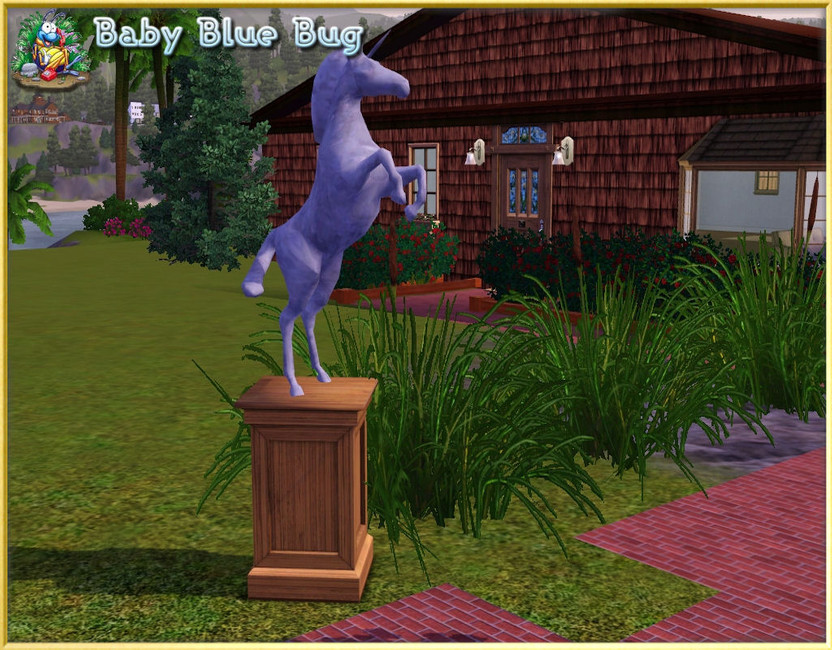 The Sims Resource bbb Unicorn Statue