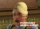 Sims 3 — Broken Glasses (Female) by EvanBGood — Ideal for zombies and the mentally disturbed! Now in female version by