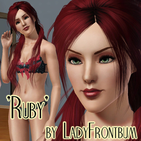 Sims 3 — Ruby by LadyFrontbum by LadyFrontbum — This sleepy-eyed temptress will charm your socks off. Just don't get on
