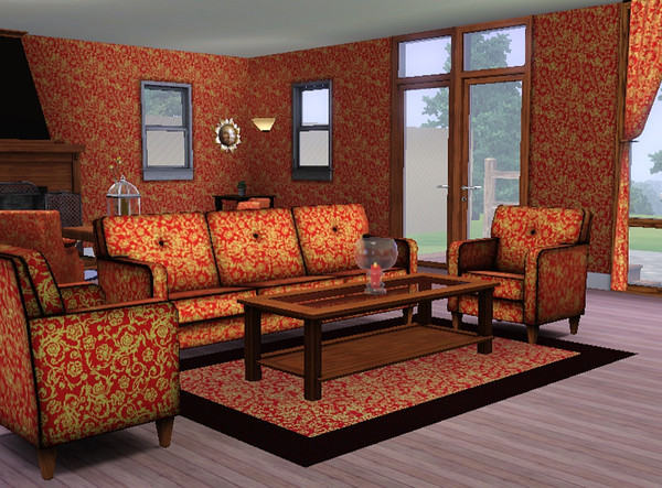 Sims 3 — Gilded Pattern 2 by TheNinthWave — Abstract Pattern with 2 channels