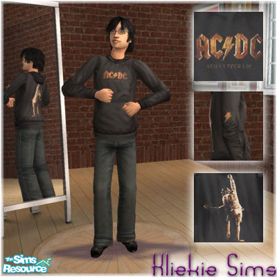 The Sims Resource | AC/DC Sweater