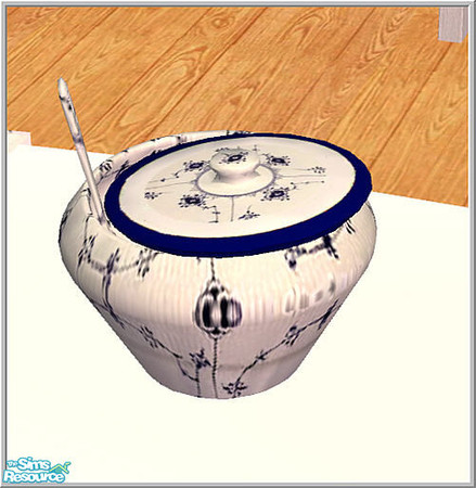 Sims 2 — Royal Copenhagen-blue - Soupbowl Recol1 by Birgit43 — 