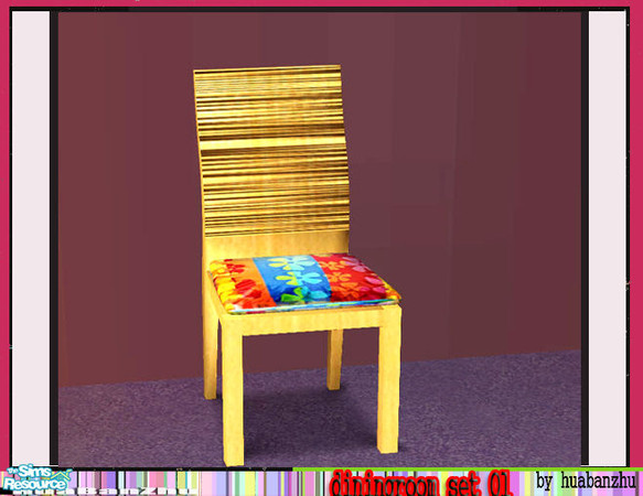 Sims 2 — Huabanzhu diningroom set 01 - chair by huabanzhu — 