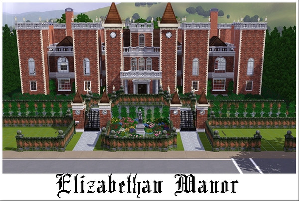 Sims 3 — Elizabethan Manor   by AnnieBoo — From the time of Queen Elizabeth I to The Sims 3