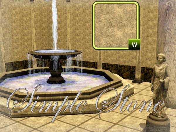 Sims 3 — Simple Stone by MrDenue — This is a simple stone pattern. Although it looks exclusive and gives your mansions
