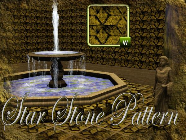 Sims 3 — Star Stone Pattern by MrDenue — This is a stone pattern. The stones are formed to stars so you get a special