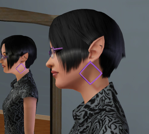 Sims 3 — DiamondShaped earrings by MadCupcake — 