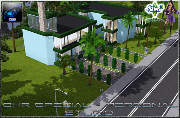 Sims 3 — OHR Special - Personal Studio  by _Sanel_ — Very stylish lot for making personal studio or disco house enoy it