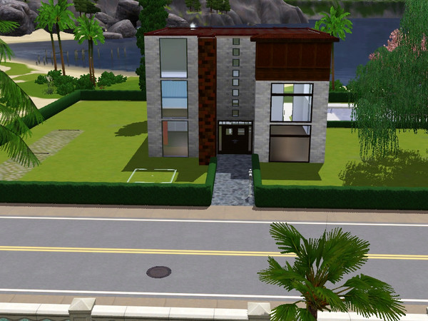 Sims 3 — Modern Beach Comfort by mystik_miss — 2Br, 2Bath. 2 car parking pad. Large Yard with in ground pool, deck is