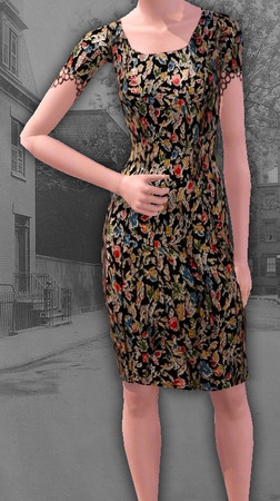 Sims 3 — Topshop Dress4 by noxeen — Base color is changeable. One variation exists. Enjoy!