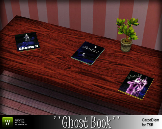 Sims 3 — CD_Book of Ghosts by TSR Archive — 1 Ghost Book, 3 parts/variations, found under deco/misc - CarpeDiem for The