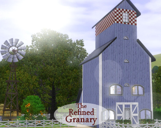 Sims 3 — The Refined Granary by canuckdiva — "Abandoned for years, the old granary stood waiting for nature to