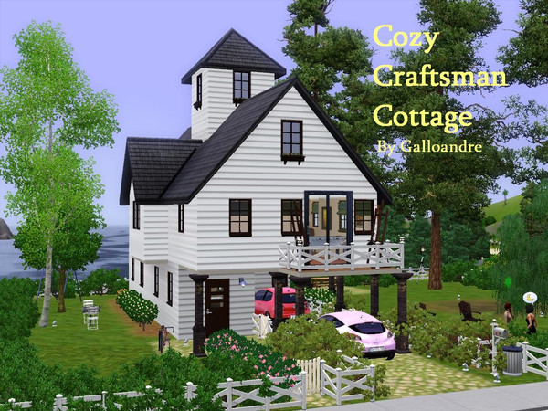Sims 3 — Cozy Craftsman Cottage by Galloandre — Based on a real floorplan, this delightful retreat can comfortably host a