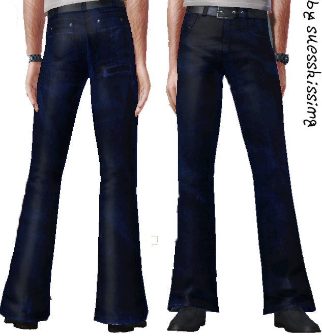 The Sims Resource - am bottom pants blue 01 by suesskissing