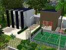 Sims 3 — Modern villa with private tennis by Mojacar — Charming small modern villa with all comfort for your sims and