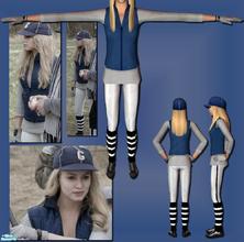 Sims 2 — Baseball Outfit by Dgandy — Part of my series of clothing from the Twilight series. Young Adult, Adult and Elder