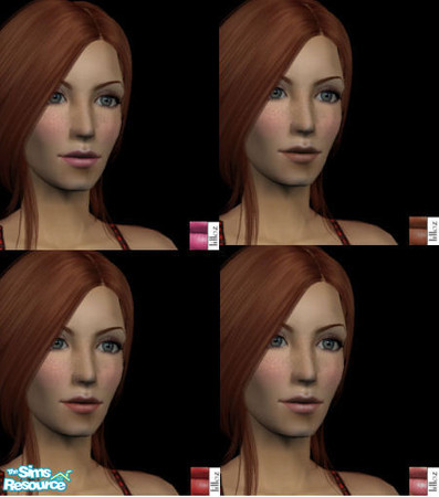 Sims 2 — Everyday Lipstick by lilloz — This is quite a simple lipstick collection that will match almost every skin tone