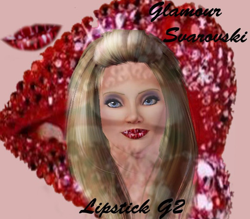 Sims 3 — GLAMOUR SVAROVSKI LIPSTICK by G2creation — No Description