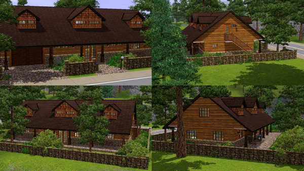 Sims 3 — Berry Mountain - 2br, 1.5ba by Flexina — The attic is free to make it what ever your simmer needs. The rest of