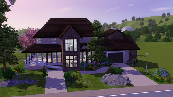 Sims 3 — Brown dreams 313 by flying — This is a medium, big house who i recomend to have near the mountains and it have a