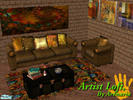 Sims 2 — Artist Loft by arenaria — re-uploaded for those that need the meshes for re-colors to work.